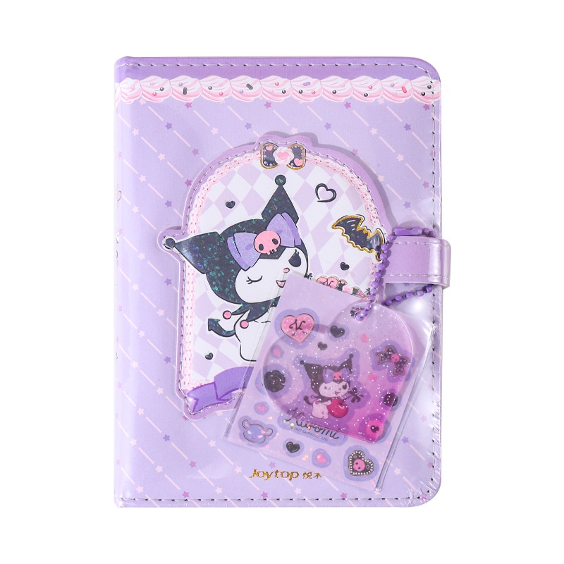 Sanrio Joytop Miếng Dán Trang Trí Sổ Tay Hình Hoạt Hình kuromi Cobrand goo Có Khóa Nam Châm Đặc Biệt