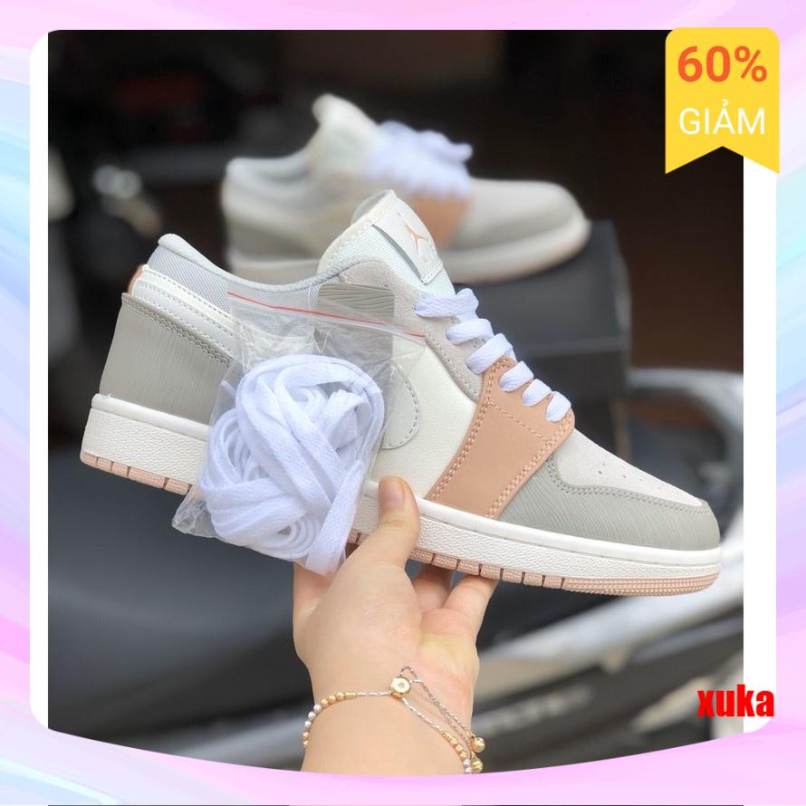 Giày Jordan JD Milan Nam Nữ, Giày Sneaker Jordan Milan màu hồng đất cổ thấp hàng đẹp SALE SỐC