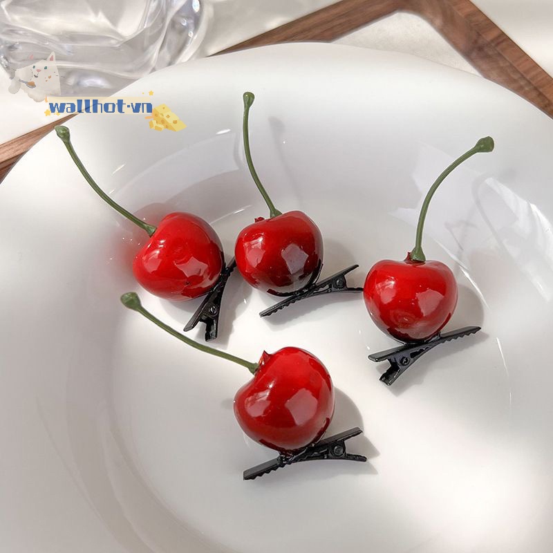 Kẹp Tóc Hình Quả cherry Thời Trang Cho Nữ