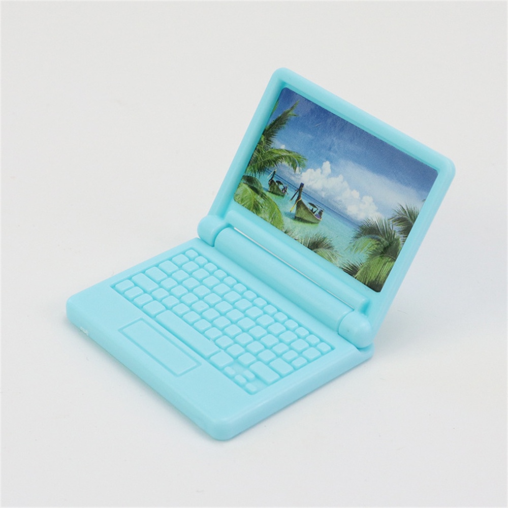 Phụ Kiện đồ Chơi Máy Tính Xách Tay Mini Có Thể Gập Lại Chất Lượng Cao Chống Mài Mòn Chơi Phim Hoạt Hình Thu Nhỏ Đồ Chơi Máy Tính Xách Tay Mô Phỏng.