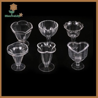 Set 6 cốc đồ chơi búp bê làm bánh kem sundae uuu
