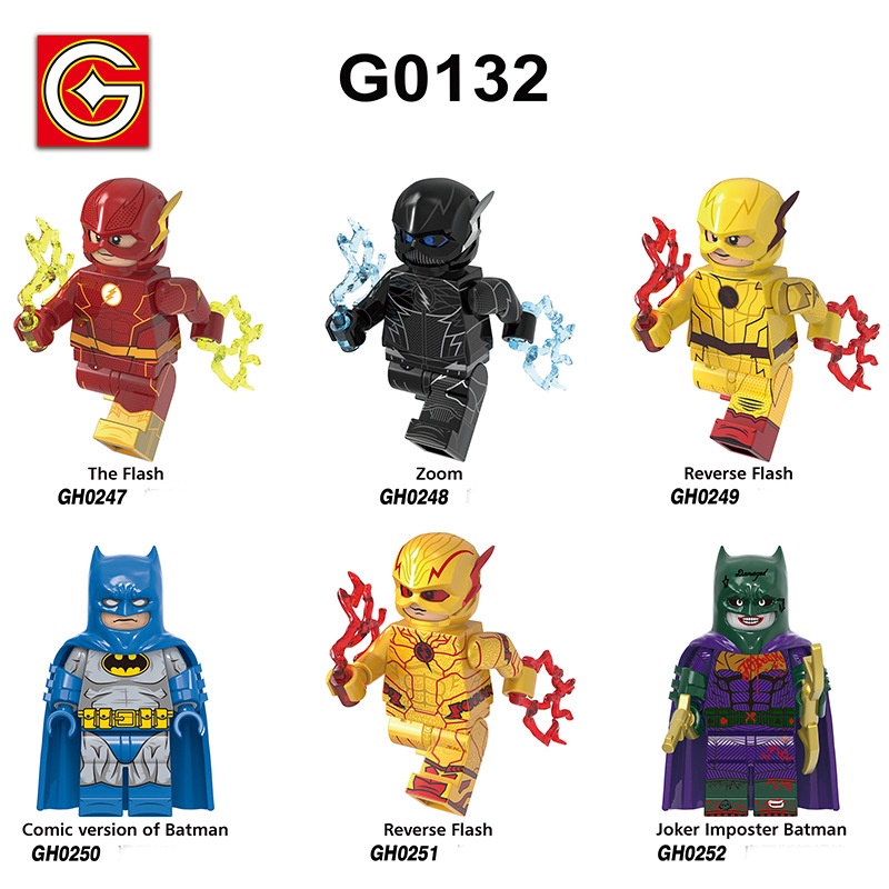 Đồ Chơi lắp Ráp Mini Siêu Anh Hùng Bat Man Người Dơi Joker Flash G0132 - Mô Hình Nhân Vật Hoạt Hình