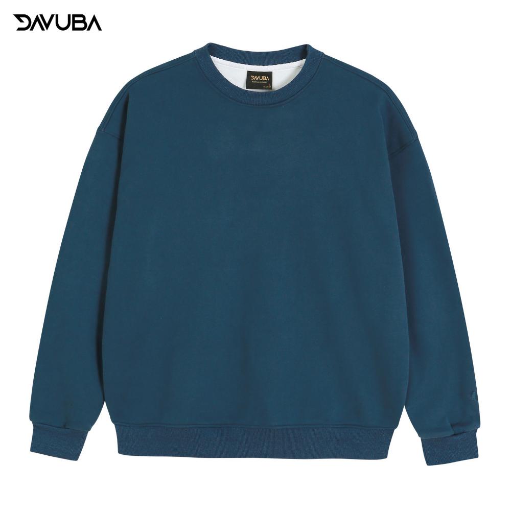 Áo Sweater DAVUBA nỉ lông cáo form rộng nam nữ SM042