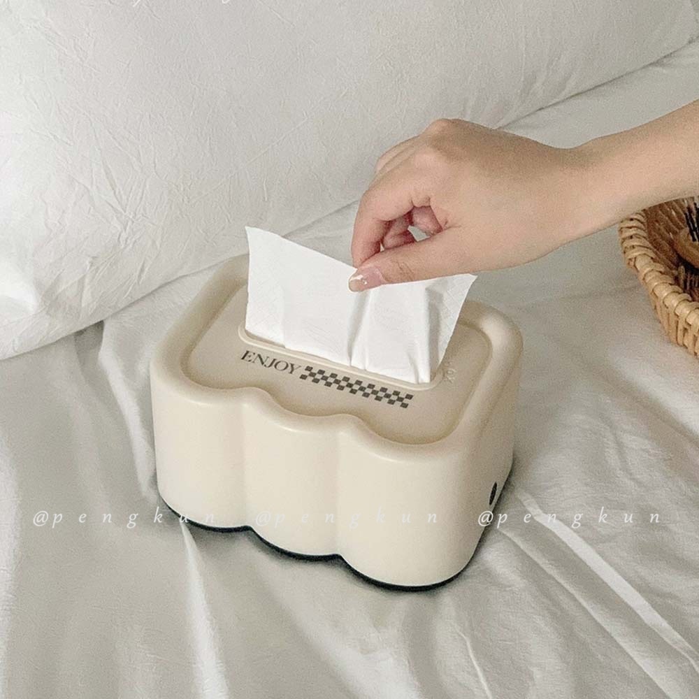 Hộp Đựng Khăn Giấy Gắn Tường Hình Đám Mây Phong Cách Pháp