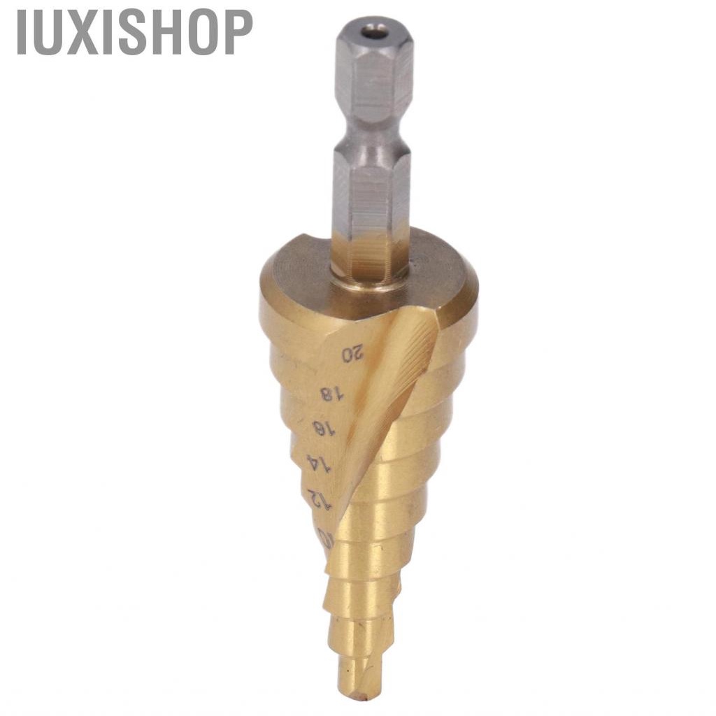 Iuxishop Step Drill Bit 4‑20mm Cone Drilling with Hex Shank for 2mm Thin Iron Copper Aluminum