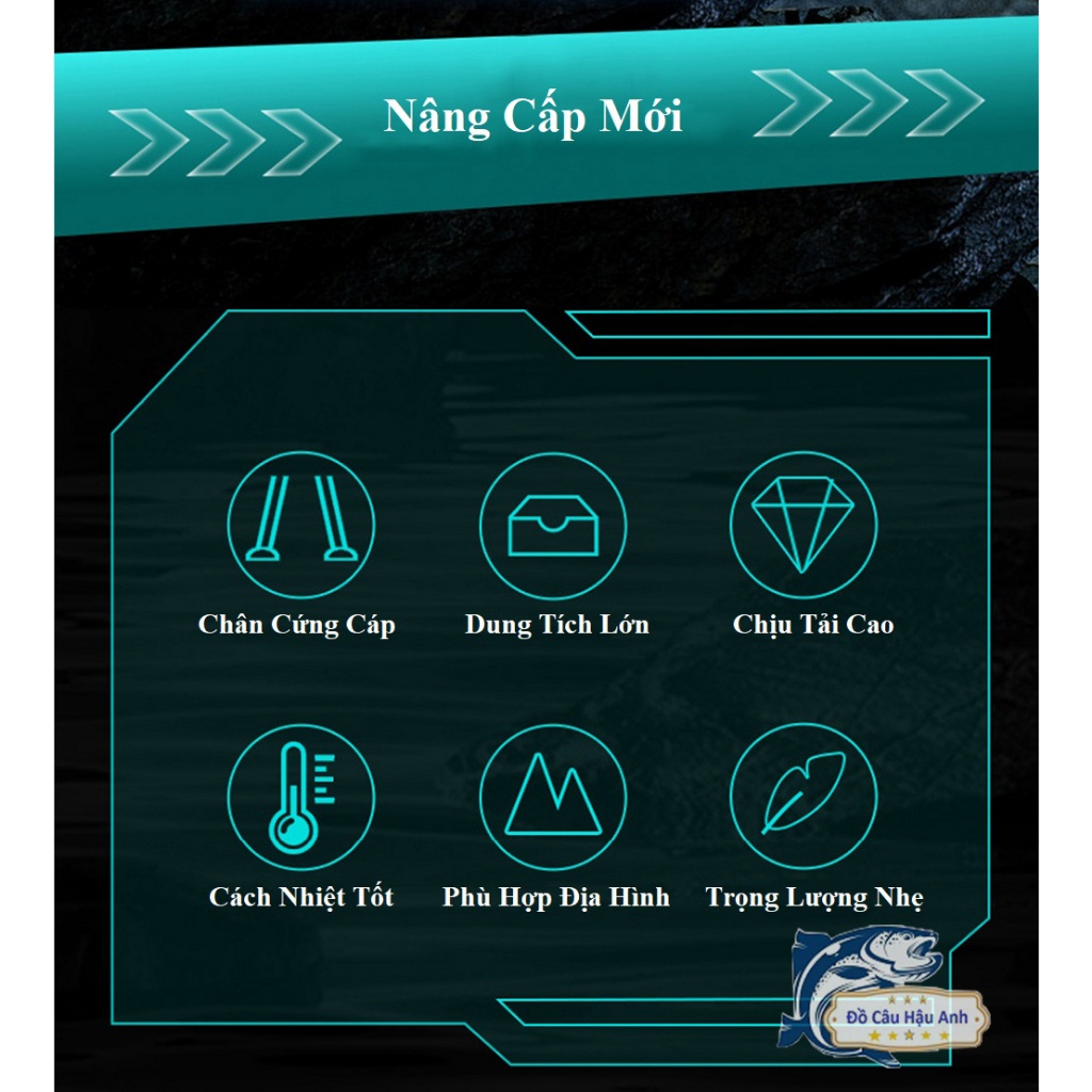 Thùng Câu Đài Chixuan Đa Năng Thể Tích 29L Kèm Phụ Kiện Nâng Cấp KK11