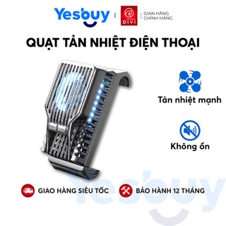 Quạt tản nhiệt điện thoại DIVI E725 LED Tản nhiệt nhanh - Hàng phân phối chính hãng - Bảo hành 12 tháng