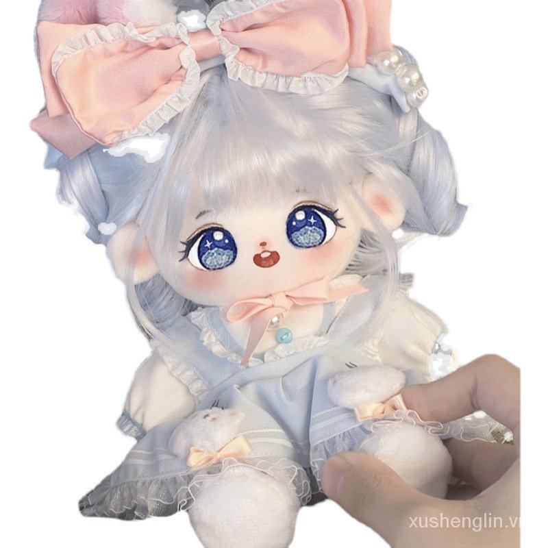 20cm Cotton Doll with Skirt for Free Doll Clothes Dress-up Human-Shaped Doll Super Cute Girls Gifts Cute Doll