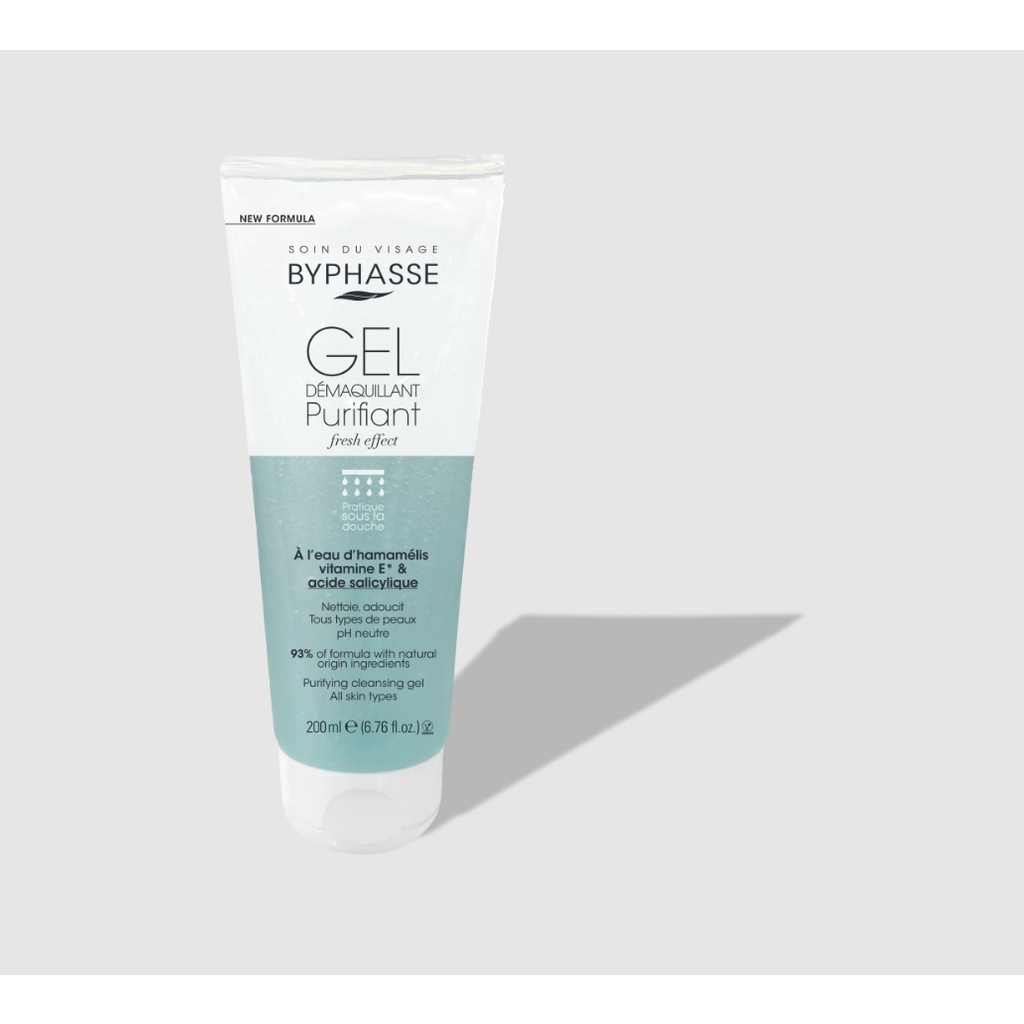 Gel rửa mặt Byphasse Purifying Cleansing Gel All Skin Types 200ml