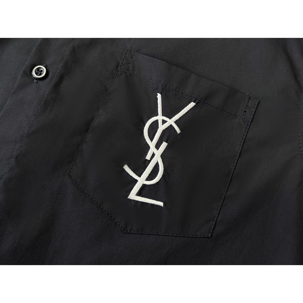 Áo Thun Thể Thao Tay Dài Thêu logo ysl 23ss Sang Trọng Thời Trang Đường Phố Cho Nam Và Nữ