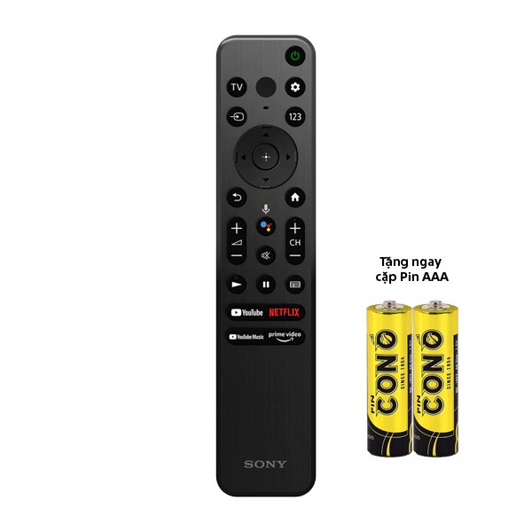 Điều khiển remote từ xa dùng cho tivi sony có giọng nói -  tx800p - hàng chính hãng - tặng kèm pin