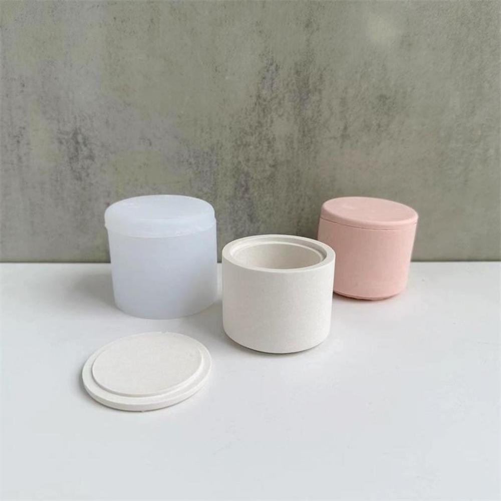 Khuôn silicone Hình Tròn 3d Làm Lọ Nến diy Trang Trí Nhà Cửa