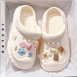 ICCLEK  dép sandal nữ giày sandal nữ dép đế cao Đa màu sắc Đi biển Linh hoạt Đẹp FDL23A14YF 44Z231101