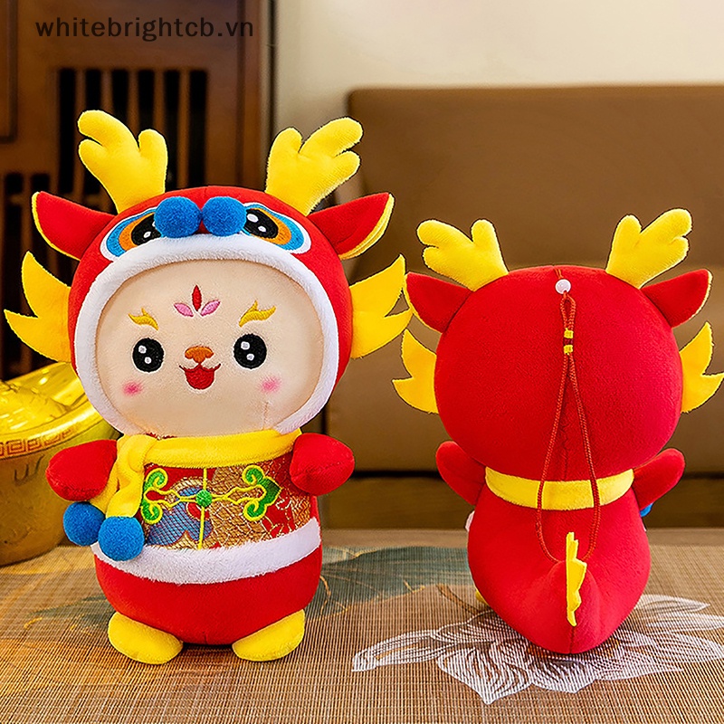 Búp Bê Nhồi Bông Hình Rồng Năm Mới Của Trung Hoa Kích Thước 12cm