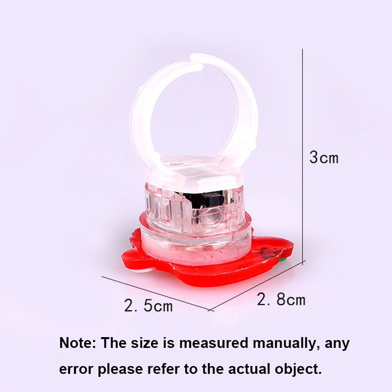 Set 10 / Bộ 10 Nhẫn Đèn led Giáng Sinh Hình Ông Già Noel Dễ Thương Cho Bé