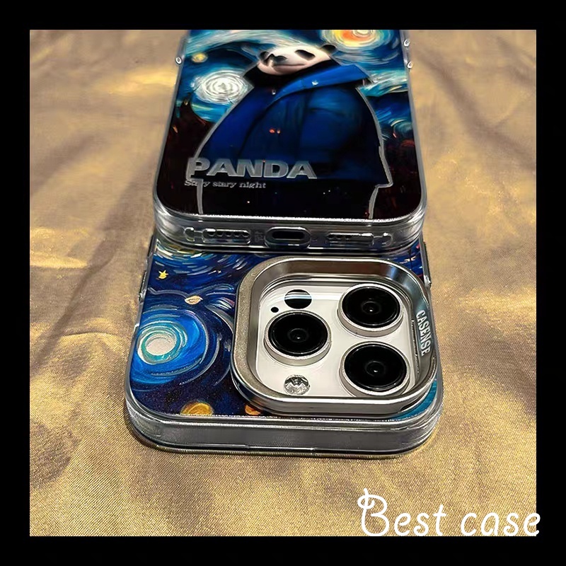 Ốp Điện Thoại Họa Tiết Gấu Trúc Cho iphone 12 13 14 15 pro max