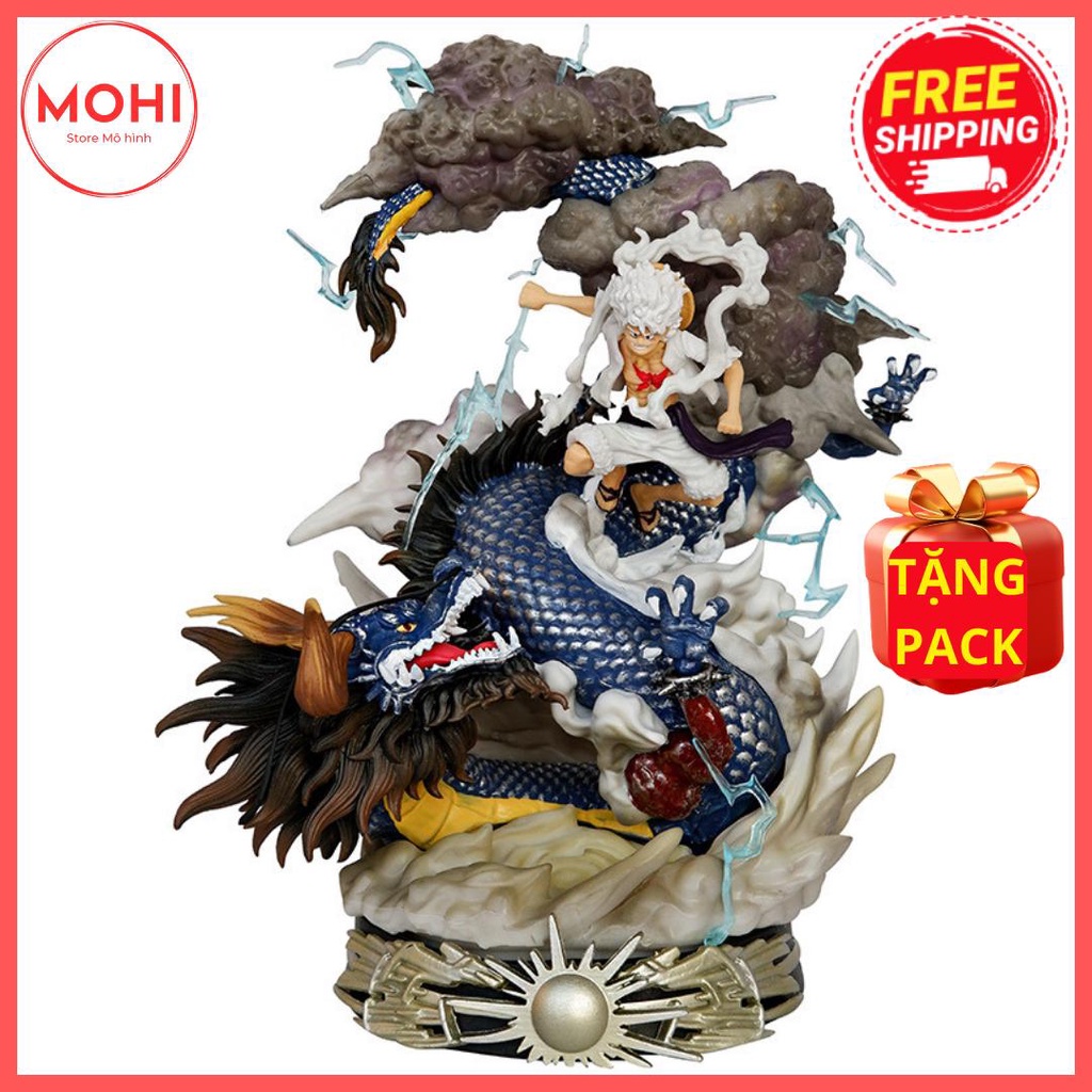 Mô hình Luffy Gear 5 đấm Kaido siêu ngầu cao 23cm - Mô hình One Piece