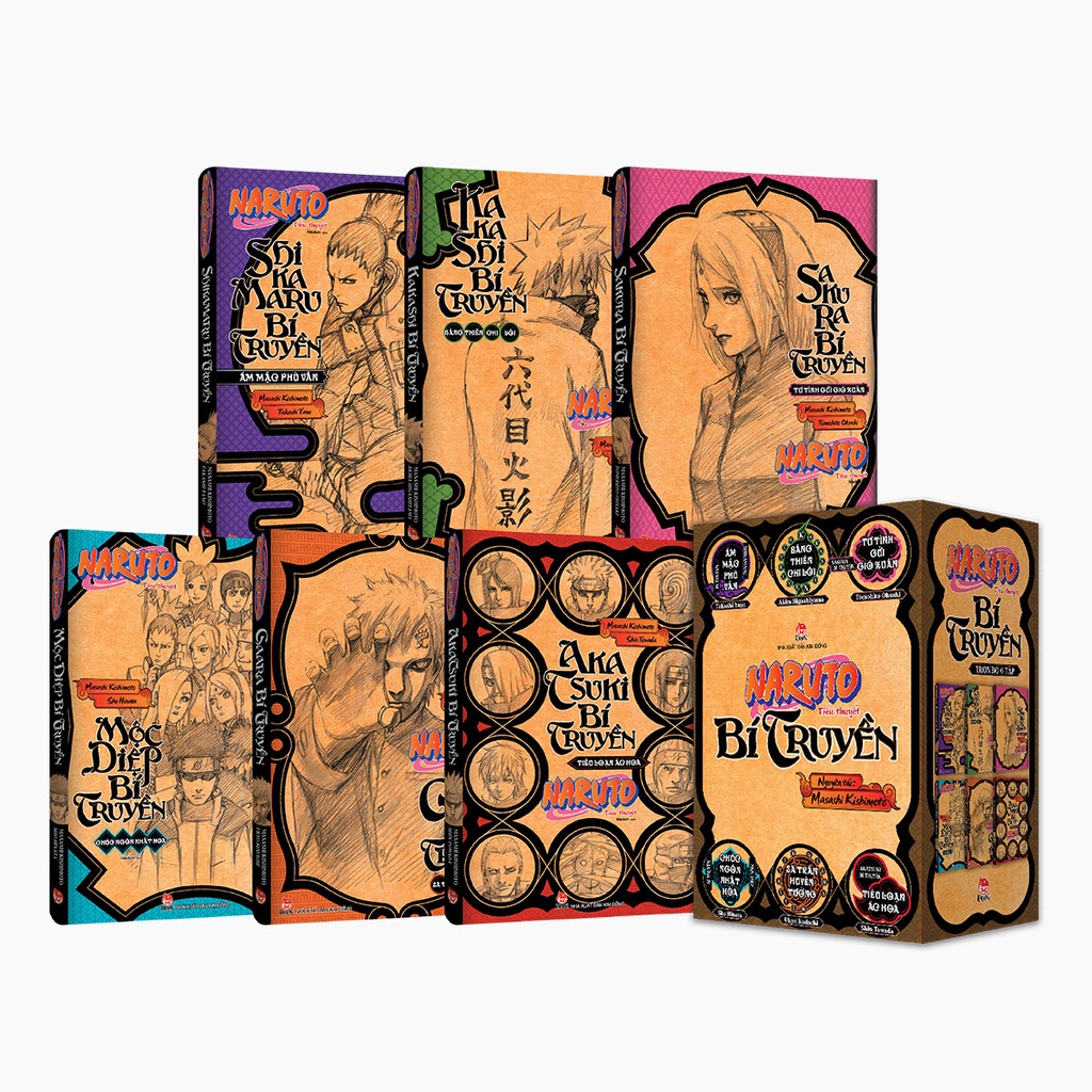 Sách Box Set Tiểu Thuyết Naruto Bí Truyền   - Bản Quyền