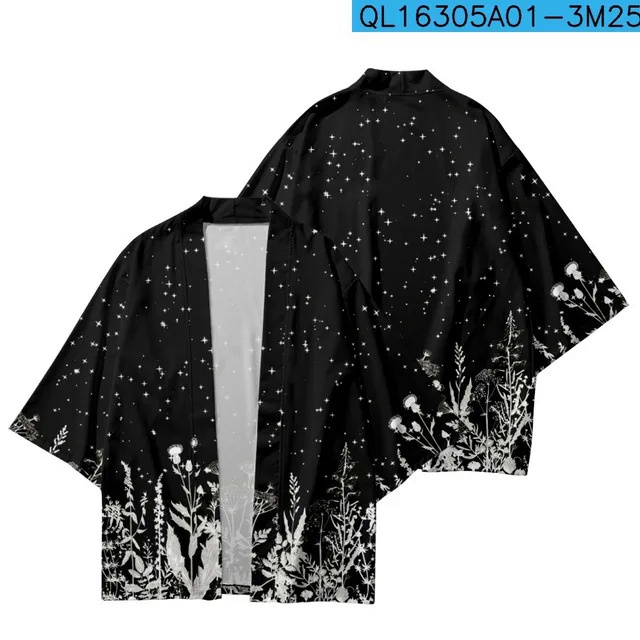 Thời Trang Áo Khoác kimono Đi Biển In Hình Ngôi Sao Bồ Công Anh yukata Cỡ Lớn Phong Cách Đường Phố Cho Nam Và Nữ