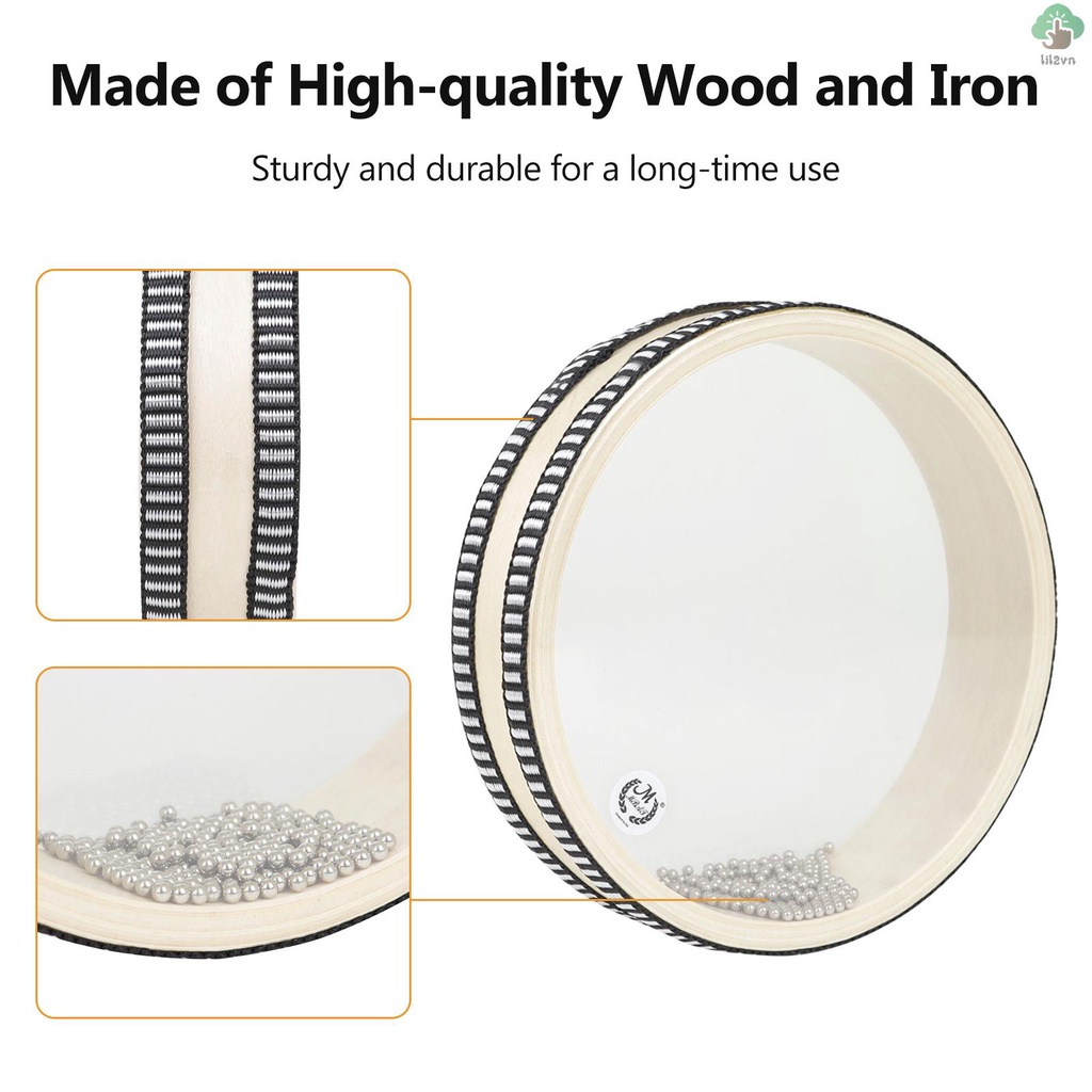 Trống Lượn Sóng Màu Sắc Tự Nhiên Trong Suốt 6 inch Dành Cho Trẻ Em