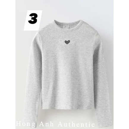 ✨MALINHKID✨CB0561 Combo 3 áo TIM TRĂNG trẻ em cổ tròn dài tay