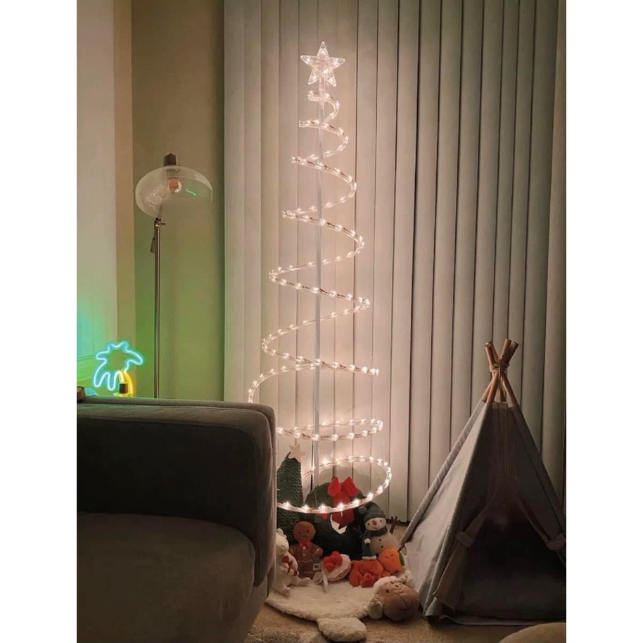 Cây thông noel đèn led ánh sáng ấm lung linh - Gọn Decor