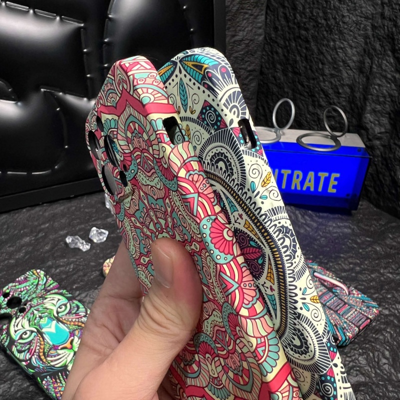 Ôp Điện Thoại Silicon Dẻo Họa Tiết Sư Tử Chống Bám Mồ Hôi / Rơi / Vân Tay Cho iphone 13promax 14plus 12 11 Ốp