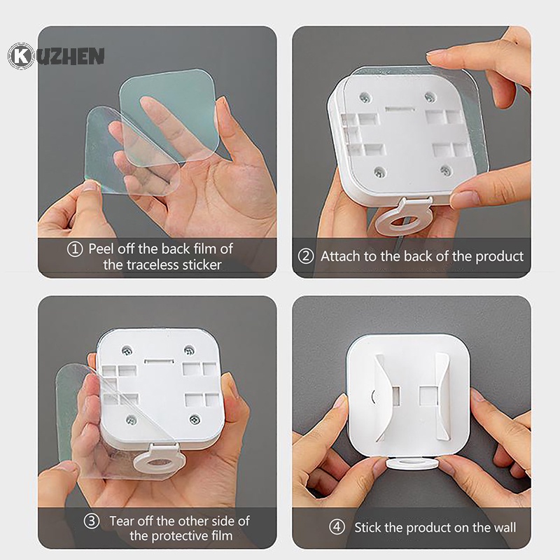 Giá Đỡ Bàn Chải Đánh Răng / Lược Điện Gắn Tường Không Cần Khoan Lỗ 1 Cái