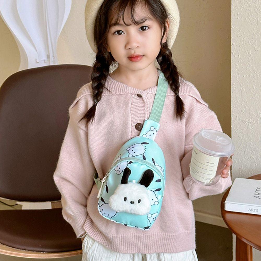 Elmer1 Túi Đeo Chéo Hình kuromi Hoạt Hình Dễ Thương Cho Bé