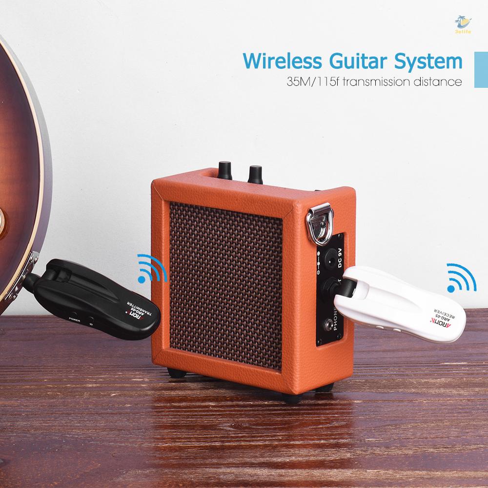 Hệ Thống Truyền Tín Hiệu Không Dây arg-05 Pin 115 feet Cho Đàn guitar Điện bass