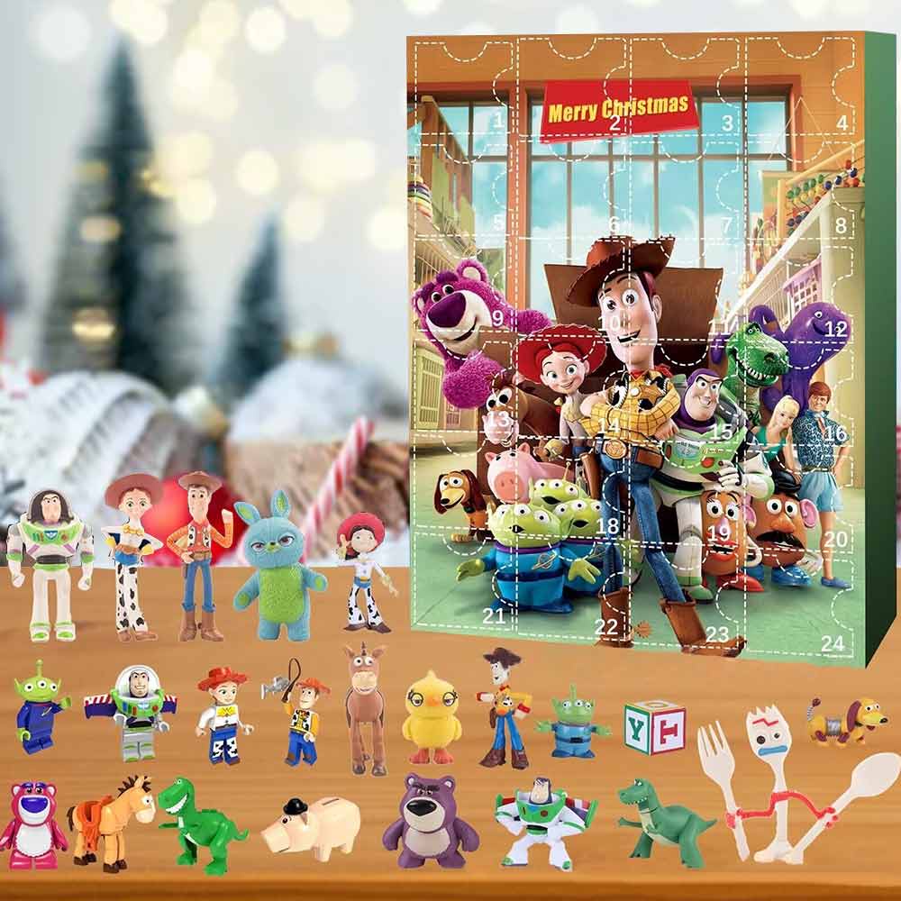 Christmas Advent Calendar Toy Story Mania Countdown Fidget Sensory Toy Blind Box Kids Xmas Gift