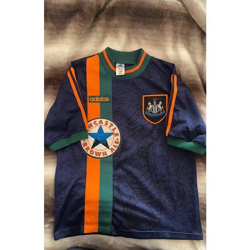 Áo Thun Bóng Đá Đội newcastle united away 1997 1998 1998