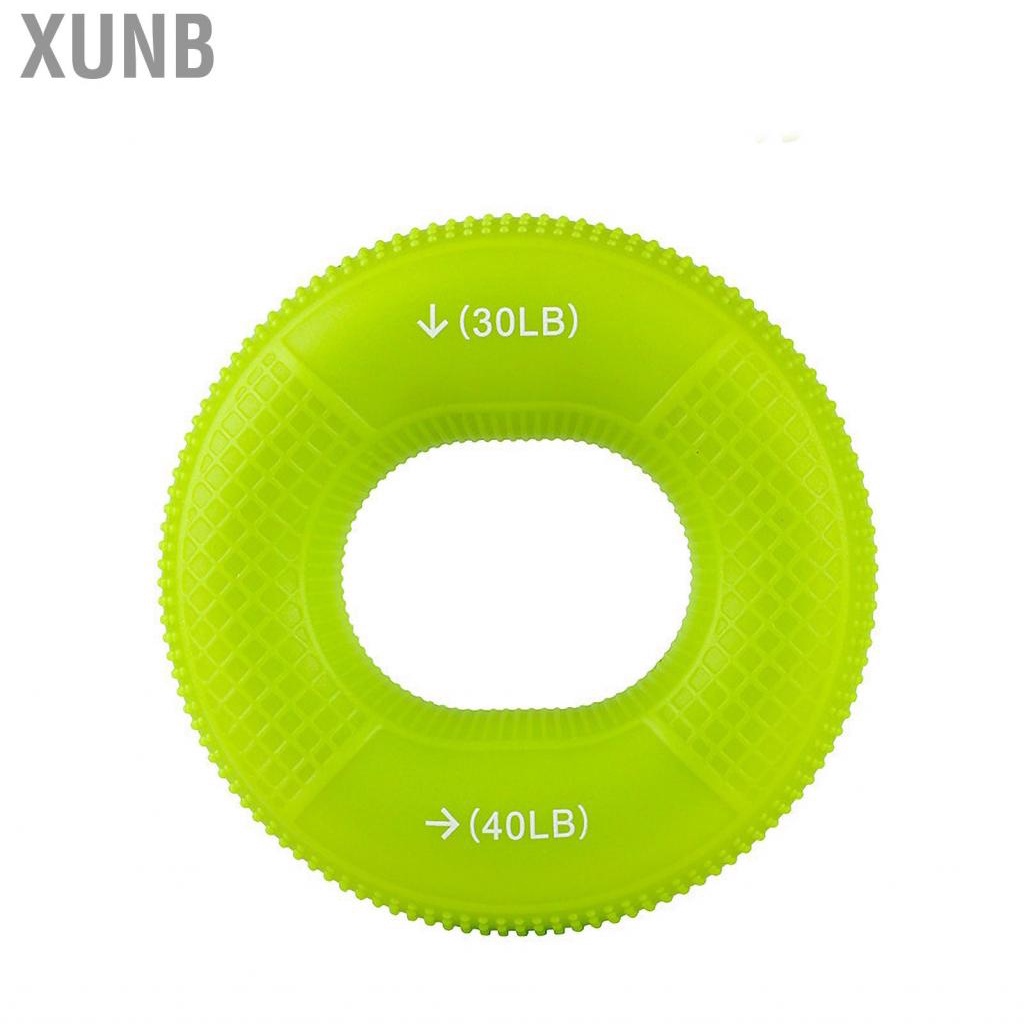 Xunb Ring Hand Exerciser Portable Silicone Dual Strength Improve Circulation Finger