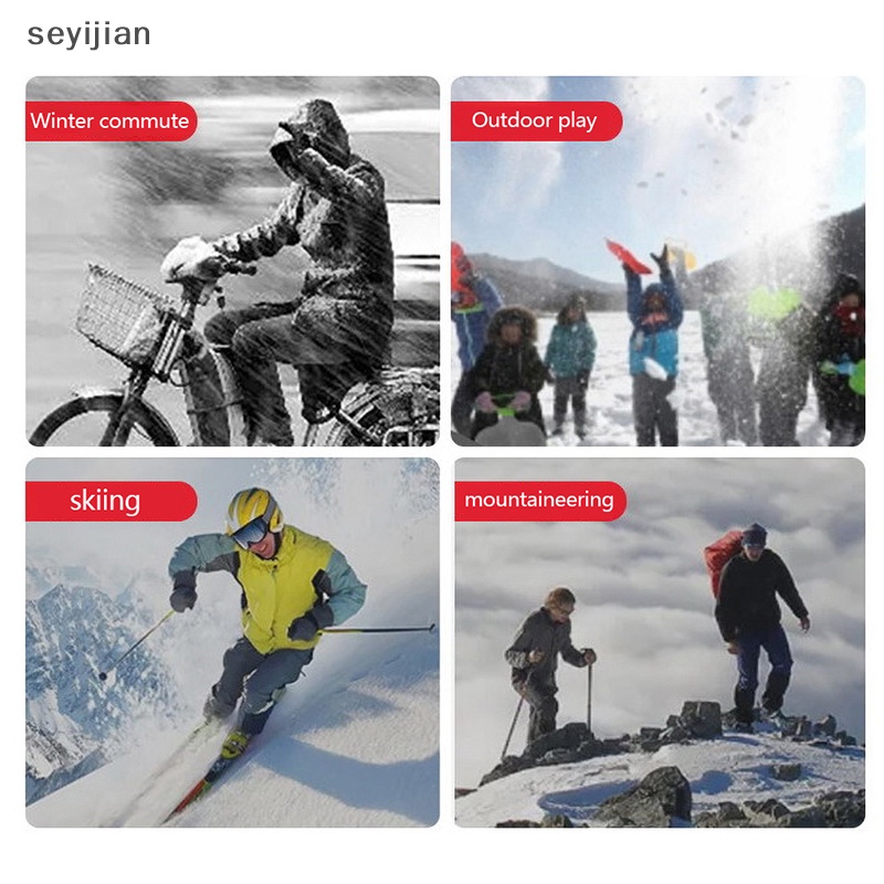 Găng Tay Giữ Ấm Mùa Đông Chống Thấm Nước Dùng Khi Đi Xe Máy Trượt Tuyết Cho Nam Nữ