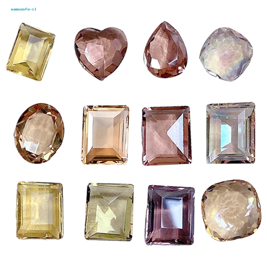 Set 10 Hạt Đá Pha Lê 3d Trang Trí Móng Tay Nghệ Thuật diy charms