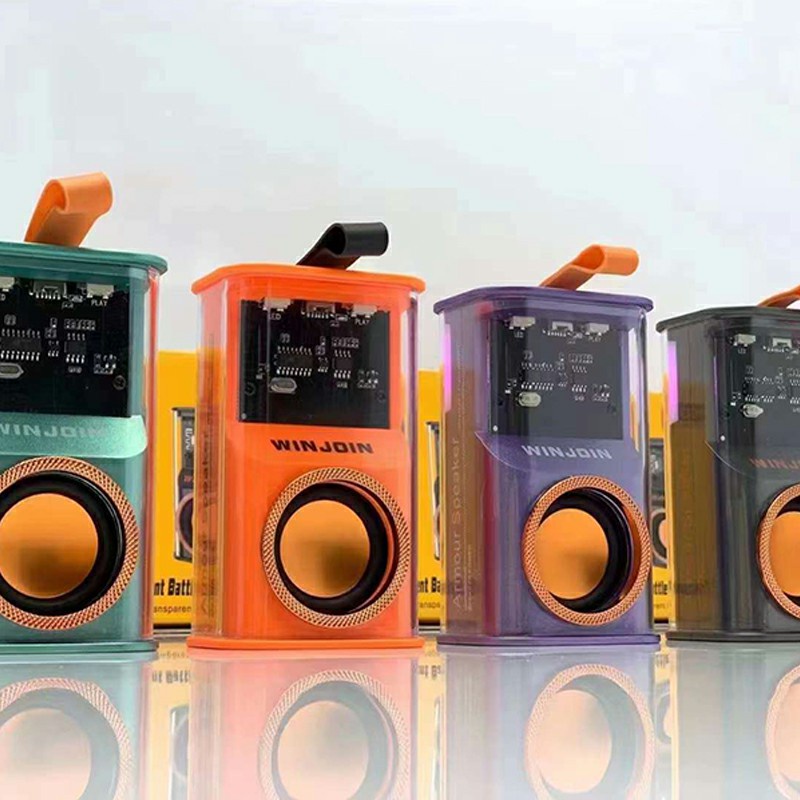 Soopow Loa bluetooth Không Dây Siêu Trầm Có Đèn led rgb Trong Suốt