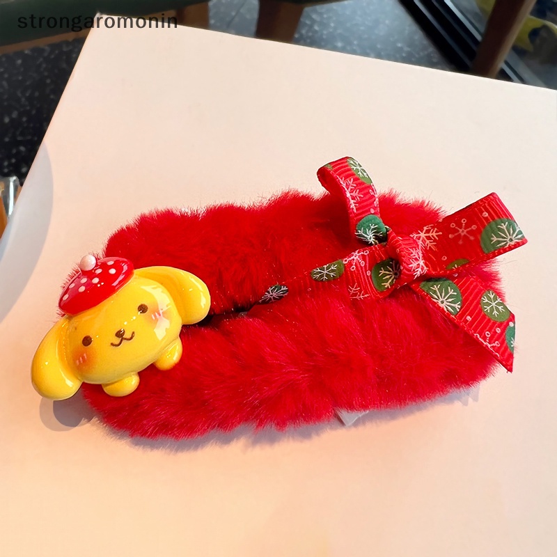 Kẹp Tóc Hình sanrio kawaii melody melody / melody / cinnamoroll Nhồi Bông Màu Đỏ Phong Cách Giáng Sinh