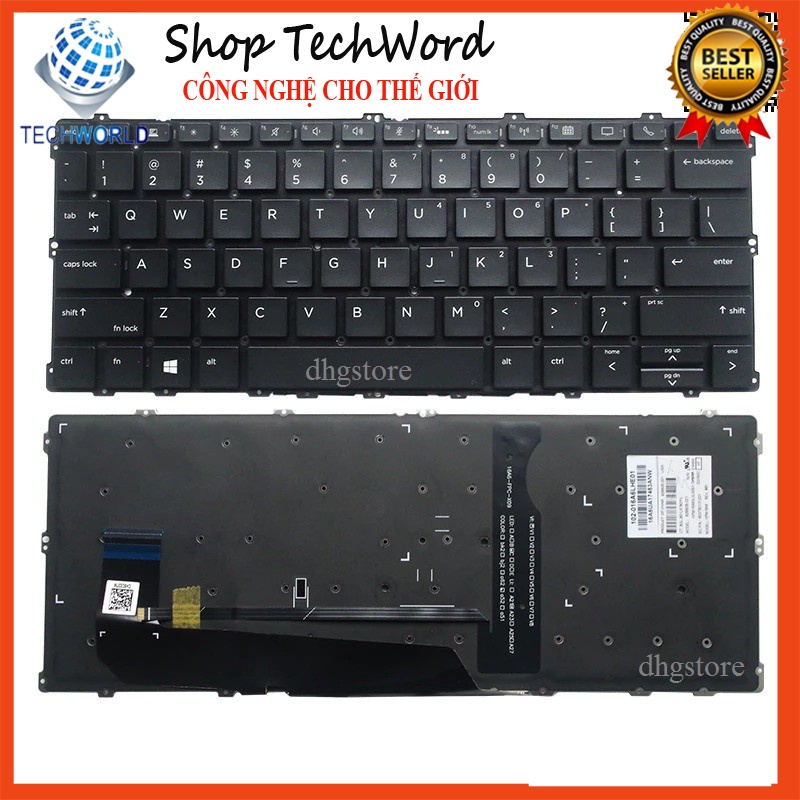 Bàn phím laptop HP EliteBook X360 1030 G2, 1030 G3 Có Đèn