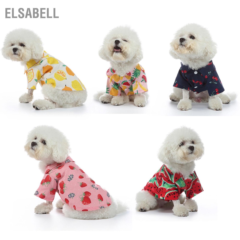 Elsabell Áo sơ mi cho chó thân thiện với da Thời trang thoáng khí Quần