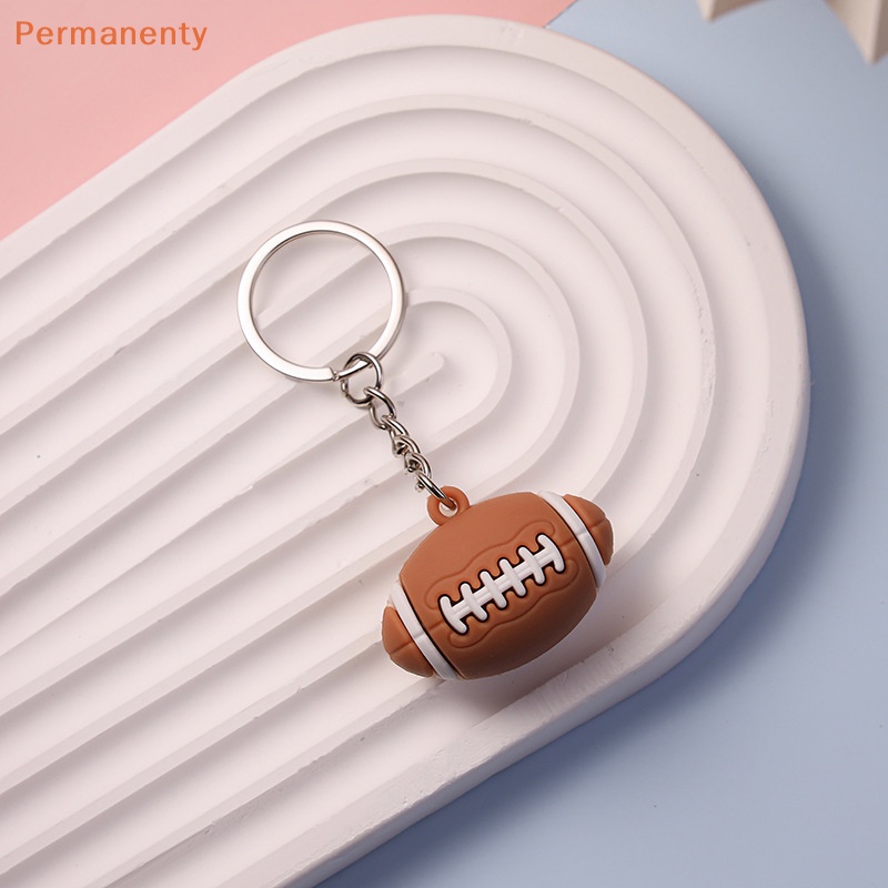 Móc Khóa pvc mini Hình Quả Bóng Chuyền / Bóng Đá / tennis / Bóng Đá Sáng Tạo