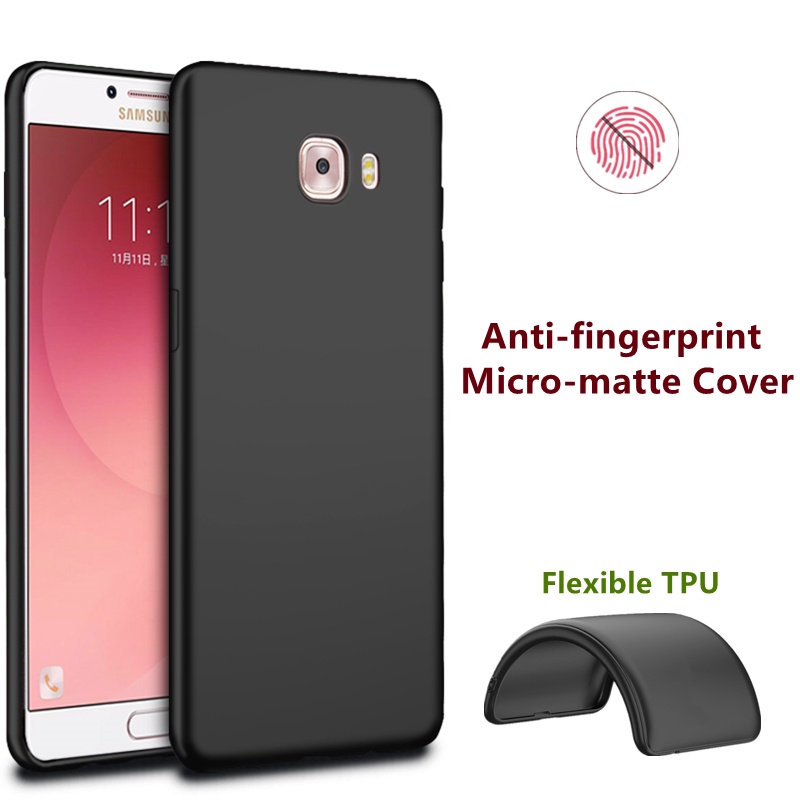 Bao Da Máy Tính Bảng tpu Silicon Chống Dấu Vân Tay Cho samsung galaxy c9 pro 6.0 inch sm-c9000 c900f