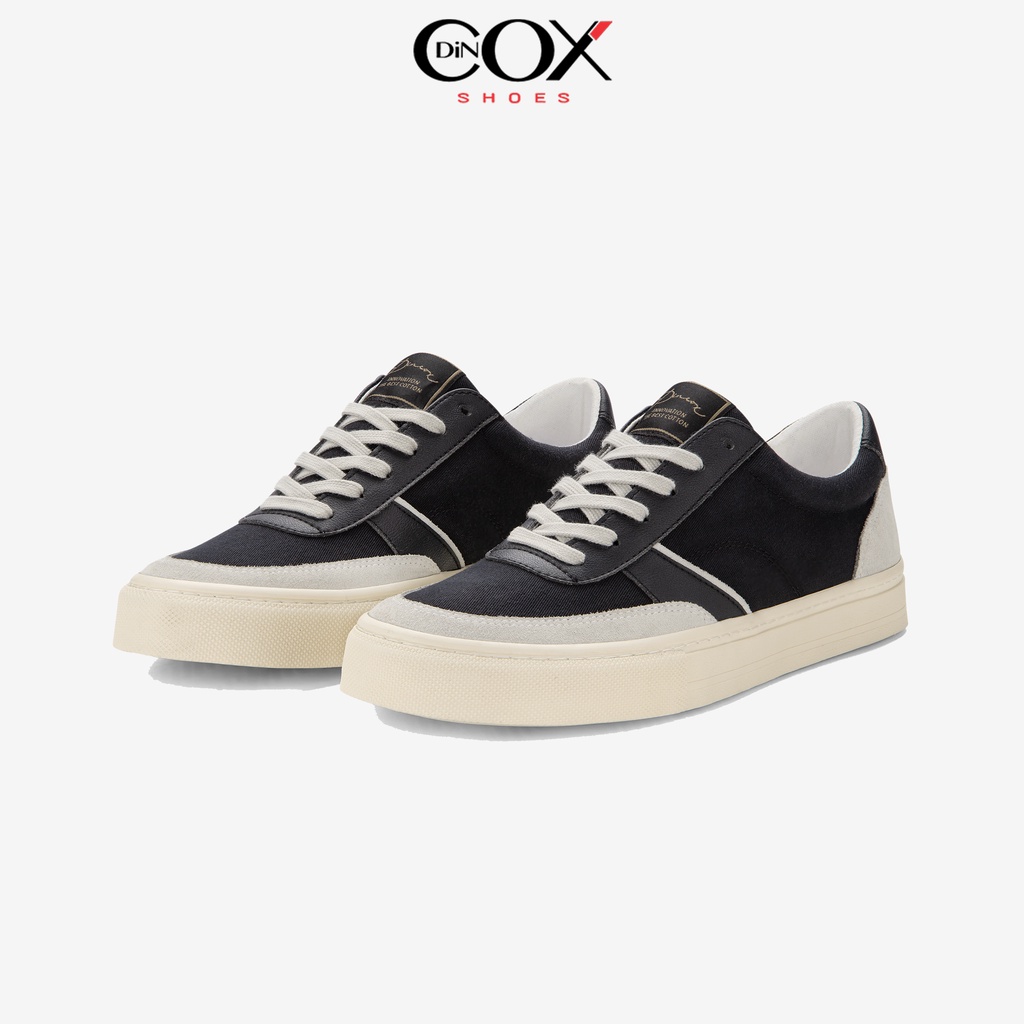 Giày Sneaker Nam E13 Black Sang Trọng Thanh Lịch Dincox