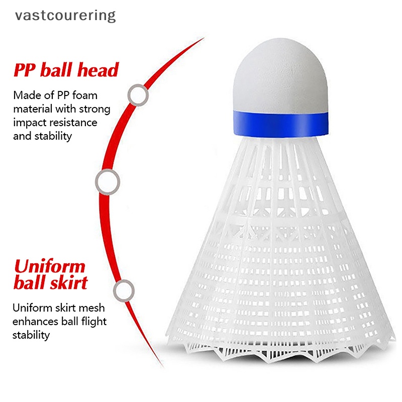 1 Cái Bóng Cầu Lông Bằng Nhựa Bền Màu Vàng Trắng Cho Học Sinh