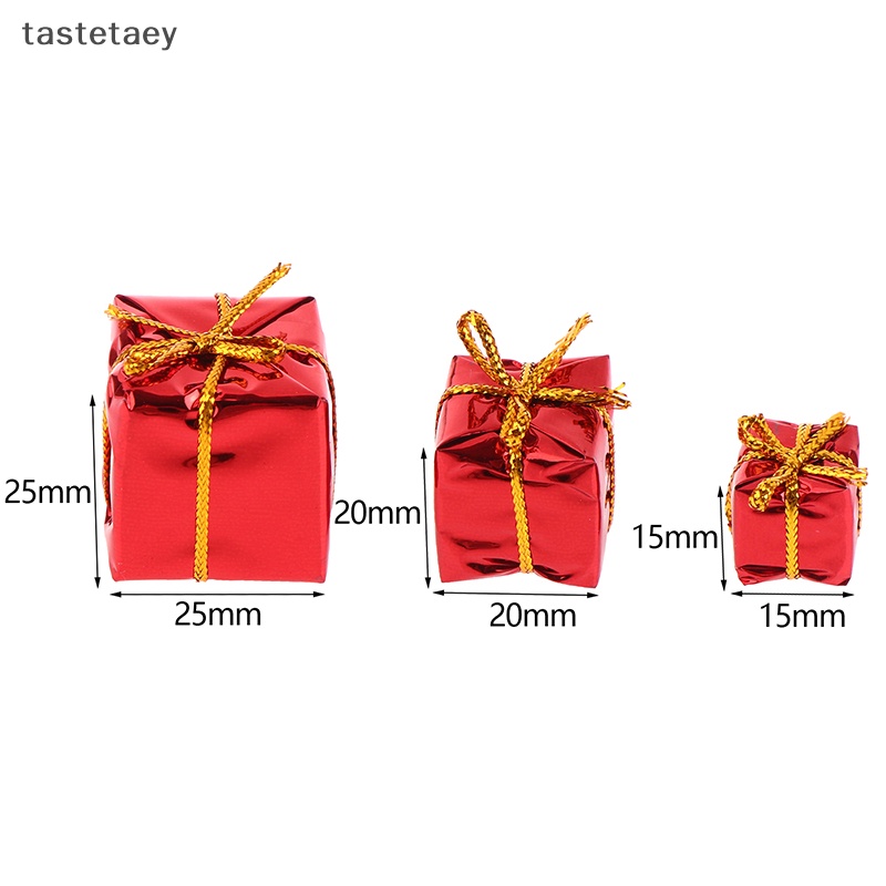 Set 10 Hộp Quà Giáng Sinh mini Xinh Xắn Dùng Để Trang Trí Nhà Búp Bê