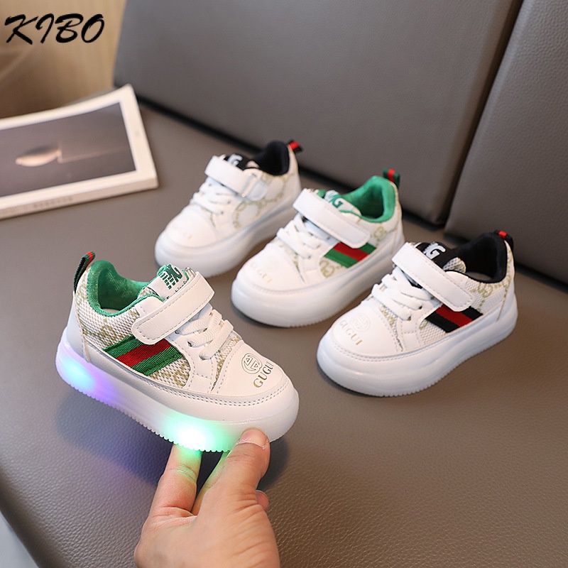 Mới Giày Thể Thao Đế Mềm Có Đèn Led Cho Bé