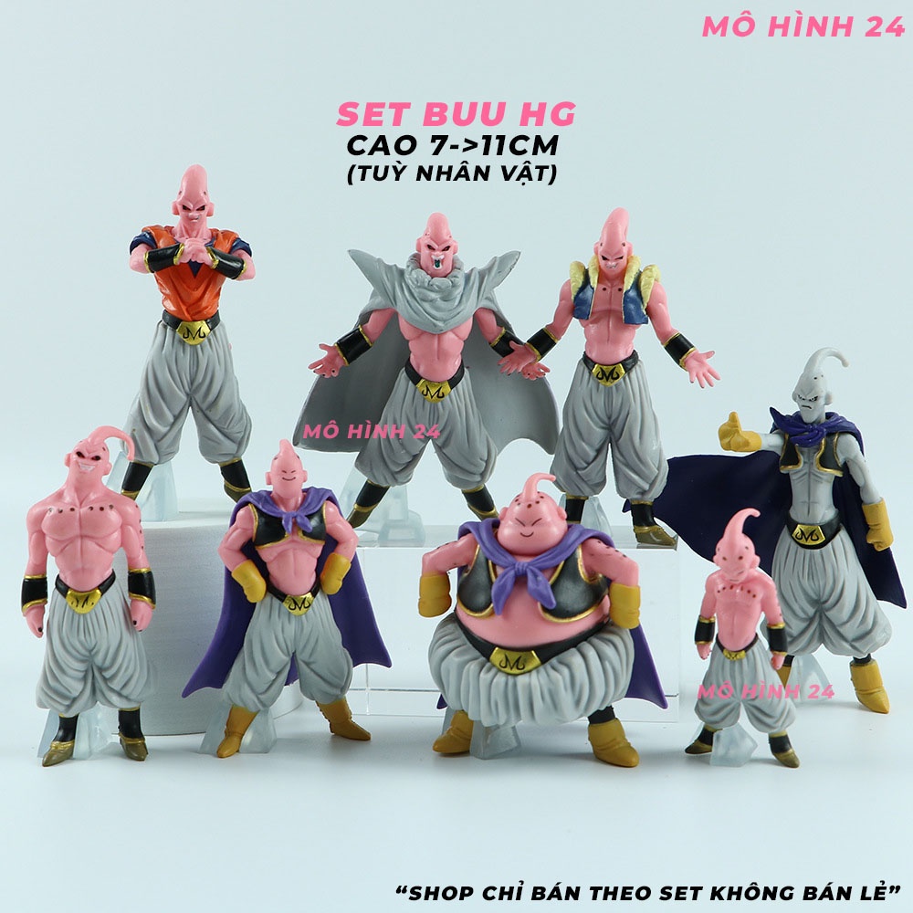 Bộ mô hình đầy đủ nhân vật Majin Buu ma bư trong Dragonball Z figure full