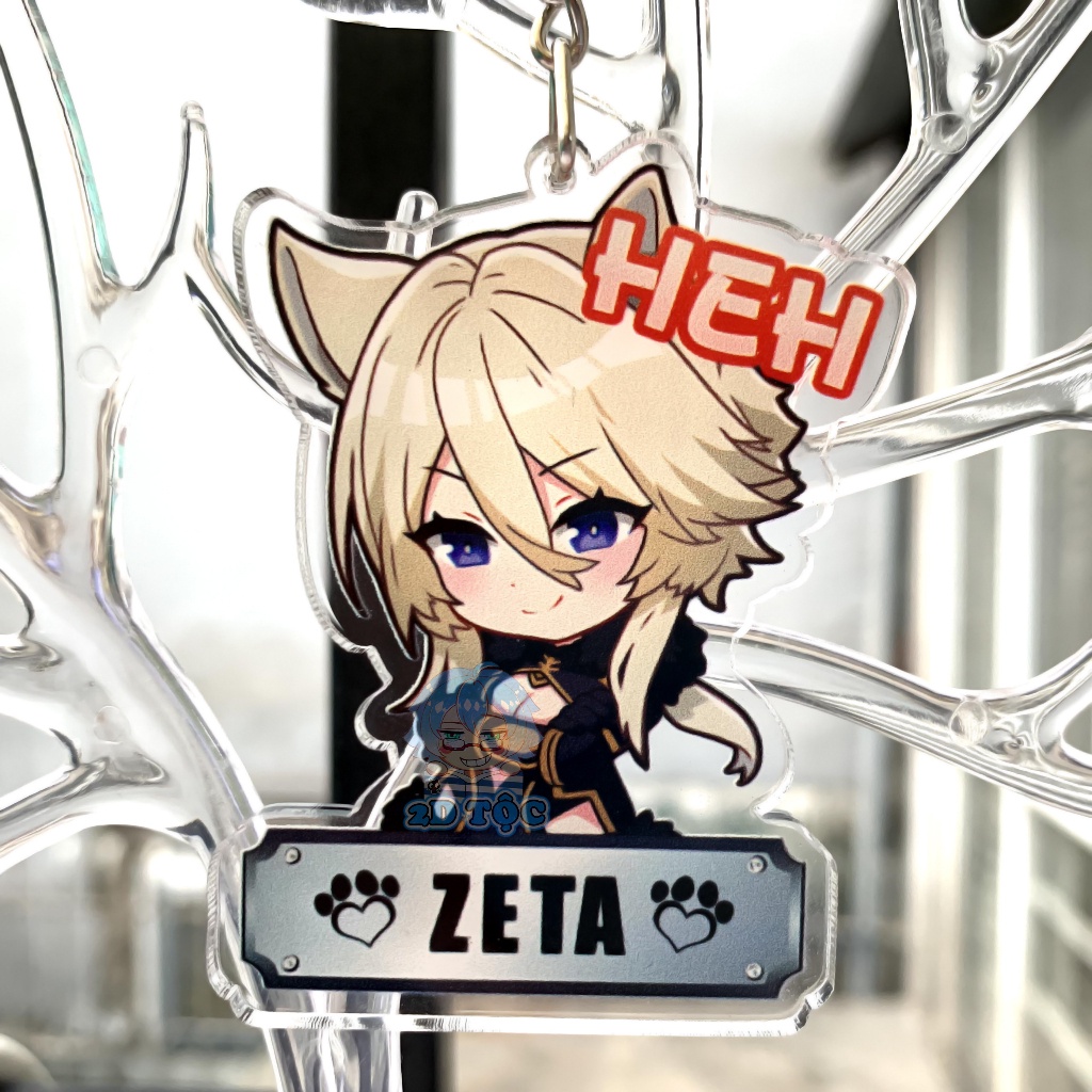 Móc Khóa Mica Trong suốt In 2 Mặt Sắc Nét Anime Manga Light novel Tao muốn trở thành chúa tể bóng tối 1– Phụ Kiện Anime