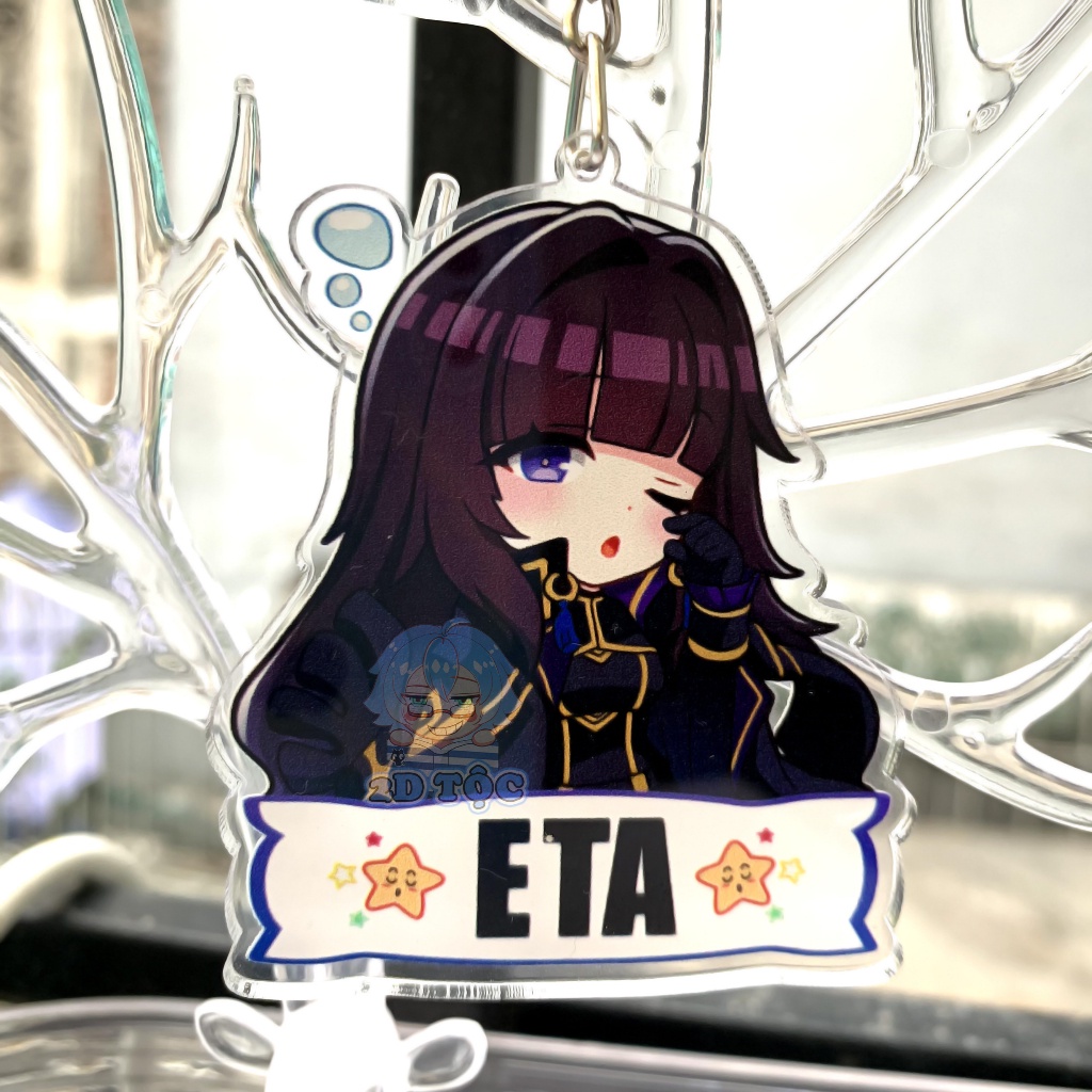 Móc Khóa Mica Trong suốt In 2 Mặt Sắc Nét Anime Manga Light novel Tao muốn trở thành chúa tể bóng tối 1– Phụ Kiện Anime