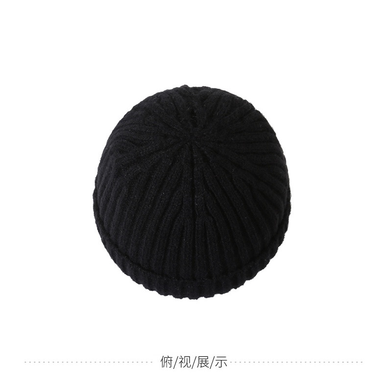 Mũ beanie Trùm Tai Giữ Ấm Màu Trơn Thời Trang Thu Đông Cho Nam Nữ