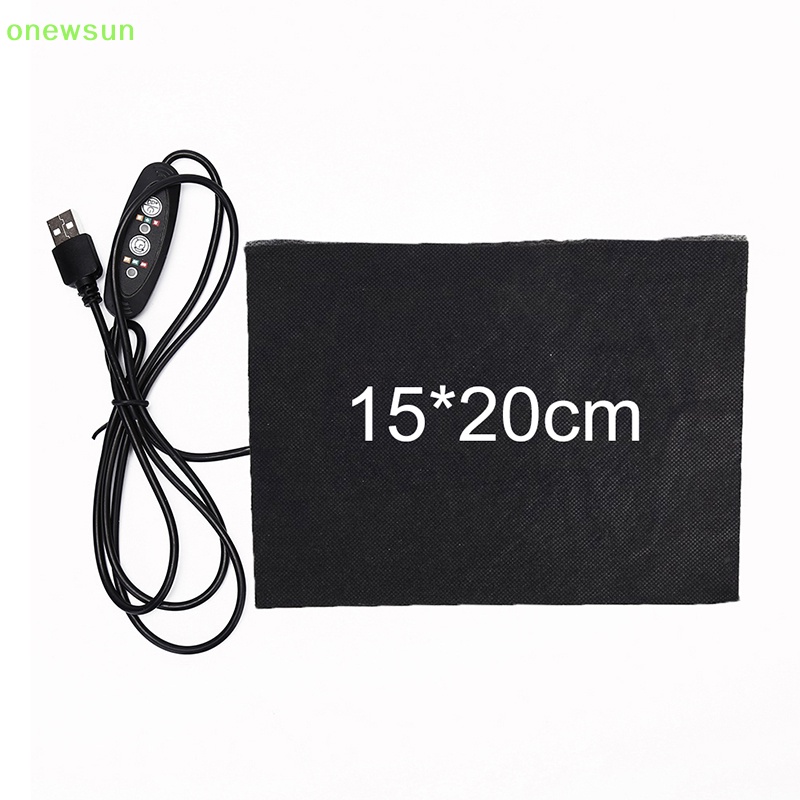 Bộ 3 Miếng Đệm Làm Ấm Kiểm Soát Nhiệt Độ Bằng Sợi carbon Có Cổng usb Mới diy